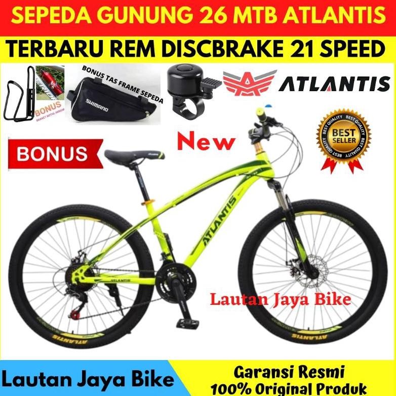 Sepeda Gunung 26 MTB Atlantis 730 Rem Disc Brake New Nugi