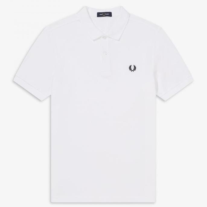 Promo Fred Perry Polo Shirt Plain White Original