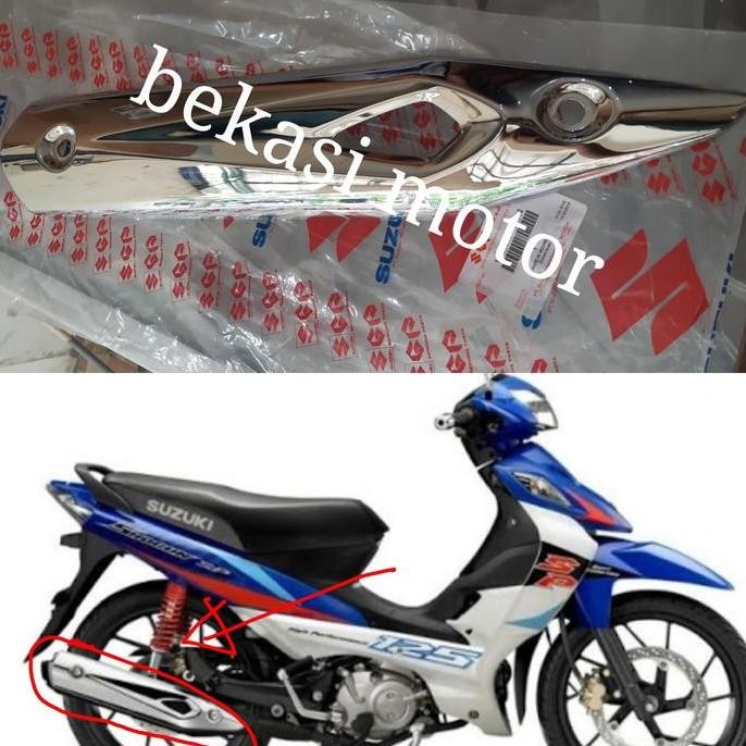 14780-16H00 tameng cover knalpot suzuki shogun FL RR robot axelo original