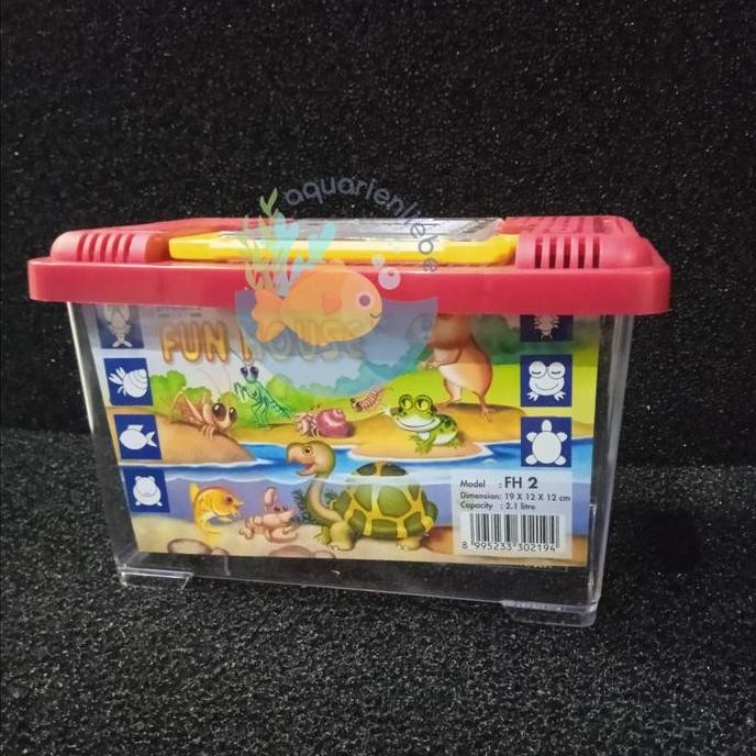 ready Kandang Reptil Kura-Kura Marmut Multi Fun Pet House Small 19x12x12cm