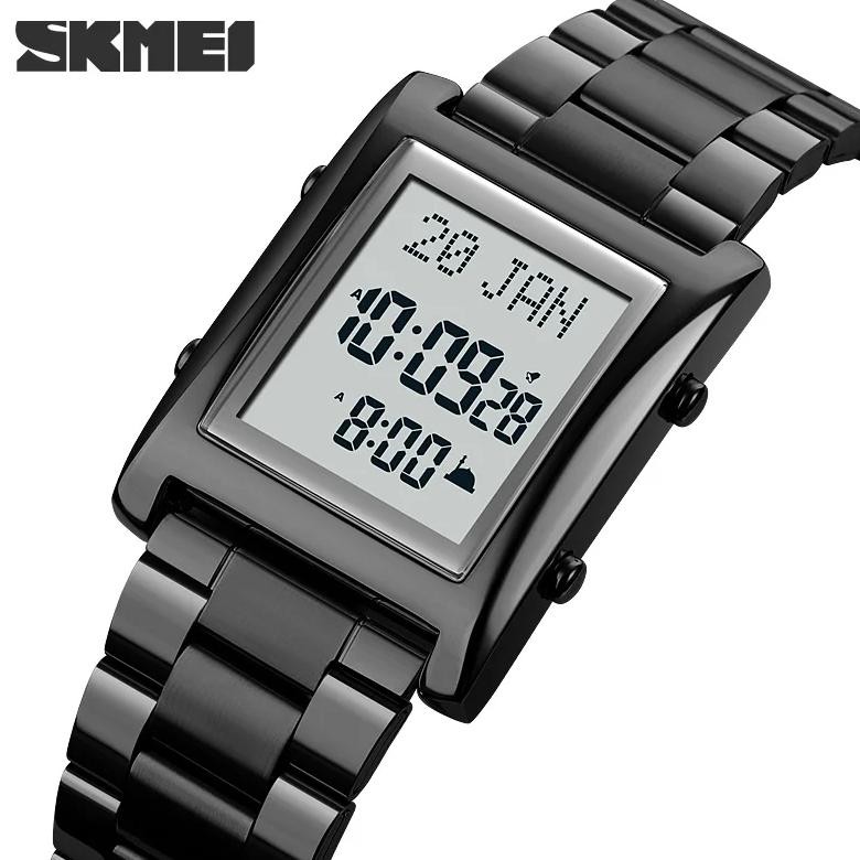 Skmei Muslim Azan Clock Watch For Prayer With Qibla Compass Adhan Alarm Hijri Calendar Islamic Al Ha
