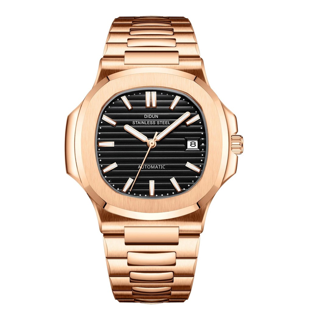 Didun New Men Automatic Watch Stainless Steel Luxury Brand Mechanical Watches Causal Fashion Busines