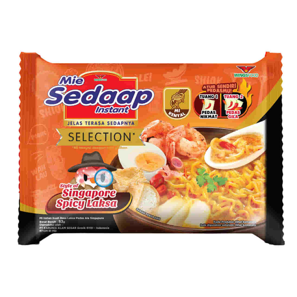 

SEDAAP MIE MI INSTANT KUAH SELECTION RASA SINGAPORE SPICY LAKSA