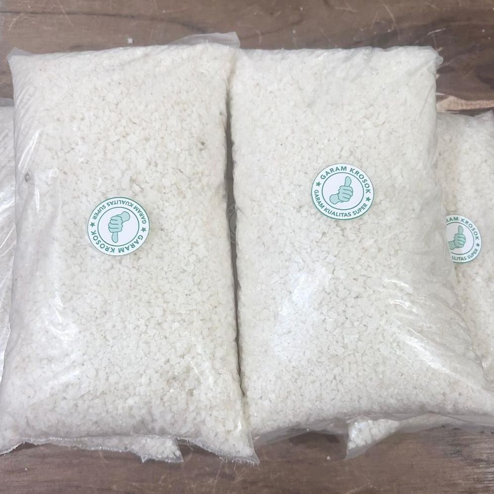 

(Terbaru) Garam Krosok Garam Kasar Kemasan 1kg 100% Asli Langsung Dari Petani Garam (Terlaris)