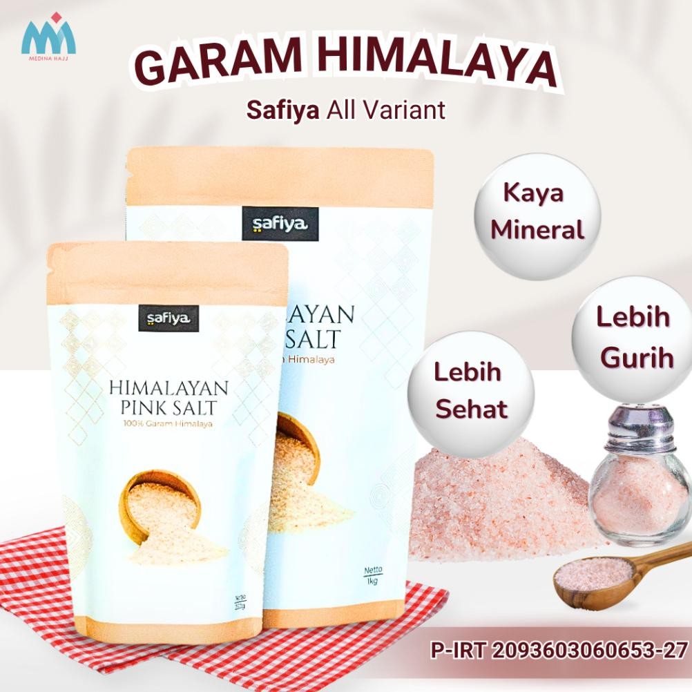 

(Terbaru) Garam Himalaya Safiya 1 Kg Garam Himalayan Bumbu Dapur Pink Salt Himalayan Super Premium (Terlaris)