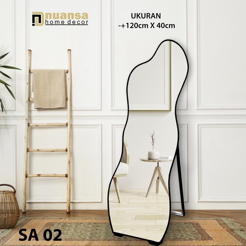 Cermin Standing Aesthetic - Aesthetic Mirror - Standing Mirror Aesthetic