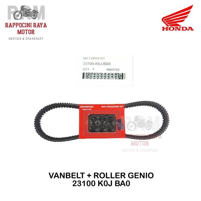 '+'+'+'+] VANBELT VBELT V-BELT + ROLLER ORI GENIO / BEAT LAMPU LED  2020 / SCOOPY K2F 2021