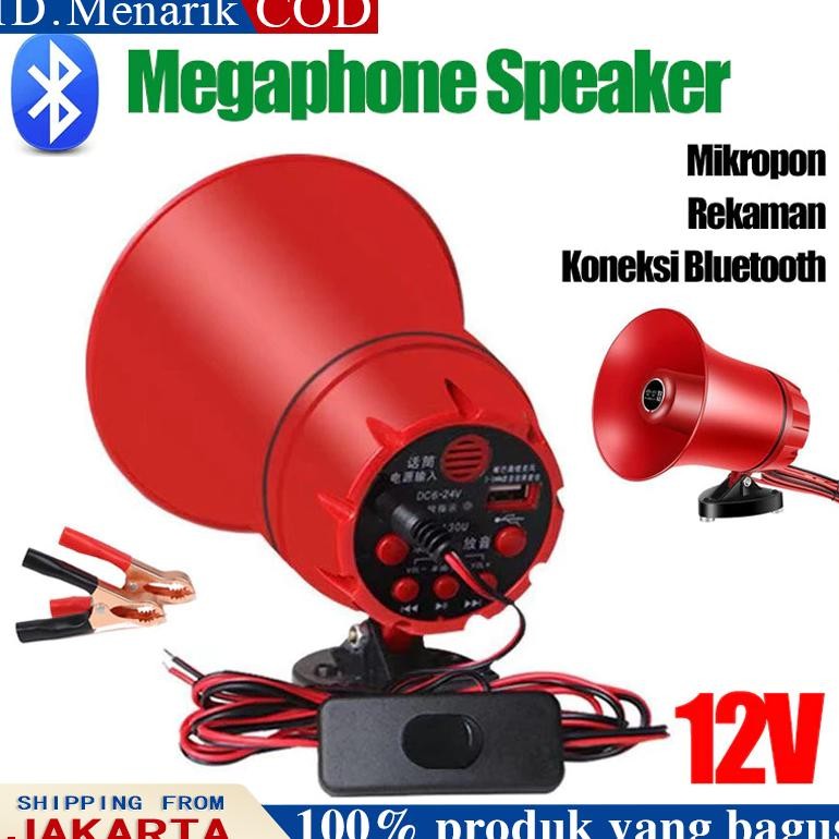 ''Terlaris" Ya, Toa Megaphone Megaphone Speaker Corong Sirine Bisa Rekam Suara Pengeras Suara Bisa R