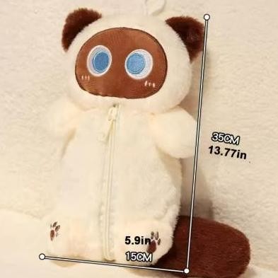

Kotak Pensil Boneka Bulu Lucu CATS PLUSHIE Edition Gwiyeo Pencil Case Stationery Bag Kawaii Doll