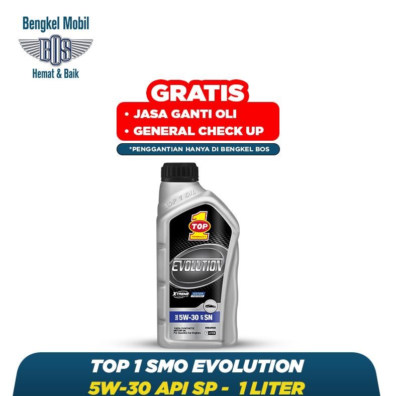 OLI MOBIL TOP 1 SMO EVOLUTION 5W-30 API SP @LITER - GRATIS GANTI OLI