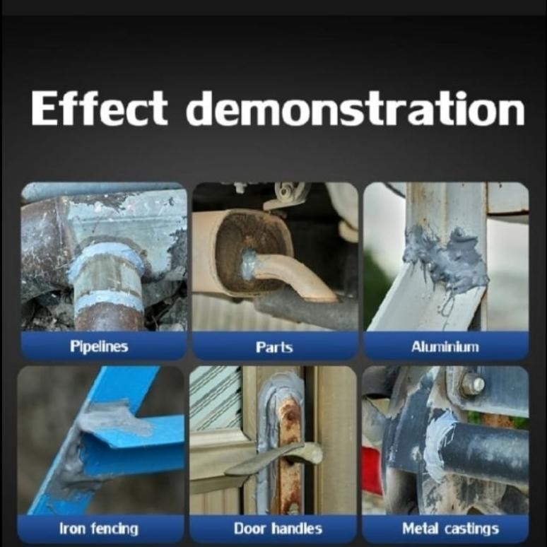Lem Besi supeerr Kuat / Lem Las Besi tahan panas lem besi tahan panas suhu tinggi lem penyumbat pipa