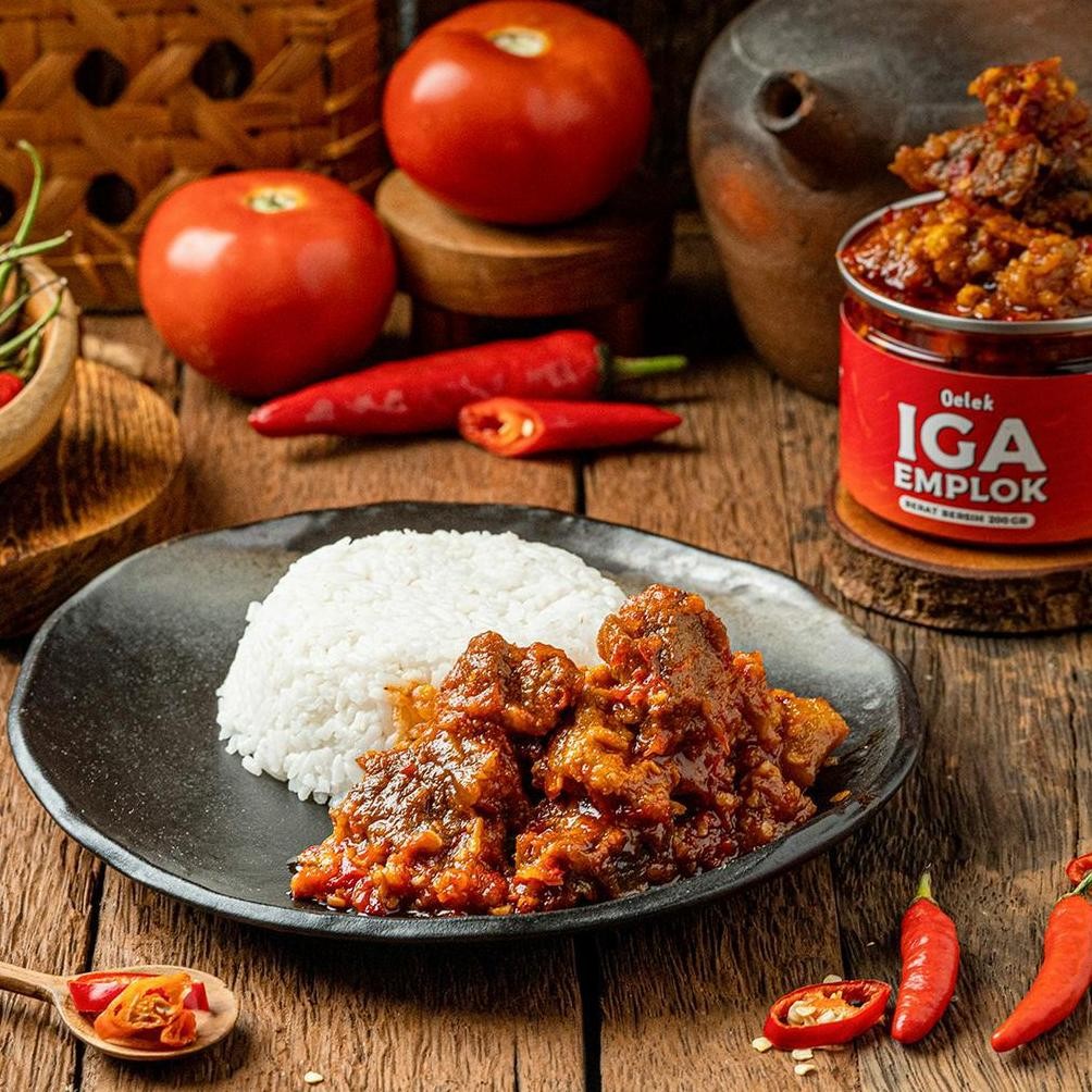 

Oelek Iga Emplok Mercon 200 gr/ Iga Mercon / Iga Sambal / Oseng Iga / Iga Pedas / Lauk Siap Saji