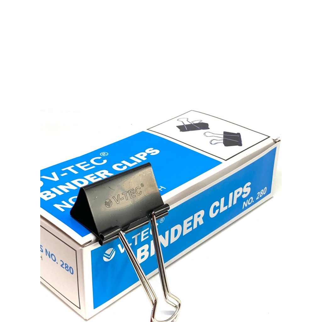 

(PER BOX) Binder Clips No. 280 - 300 Klip Binder - Jepitan Kertas