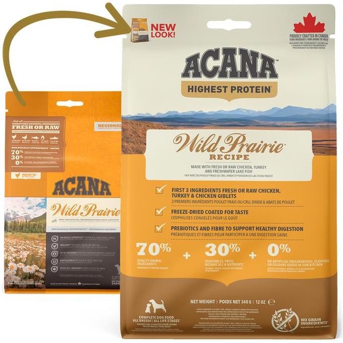 Dog Food Acana Wild Prairie Dog 11,4 Kg (Aca07) / Makanan Anjing Acana Co