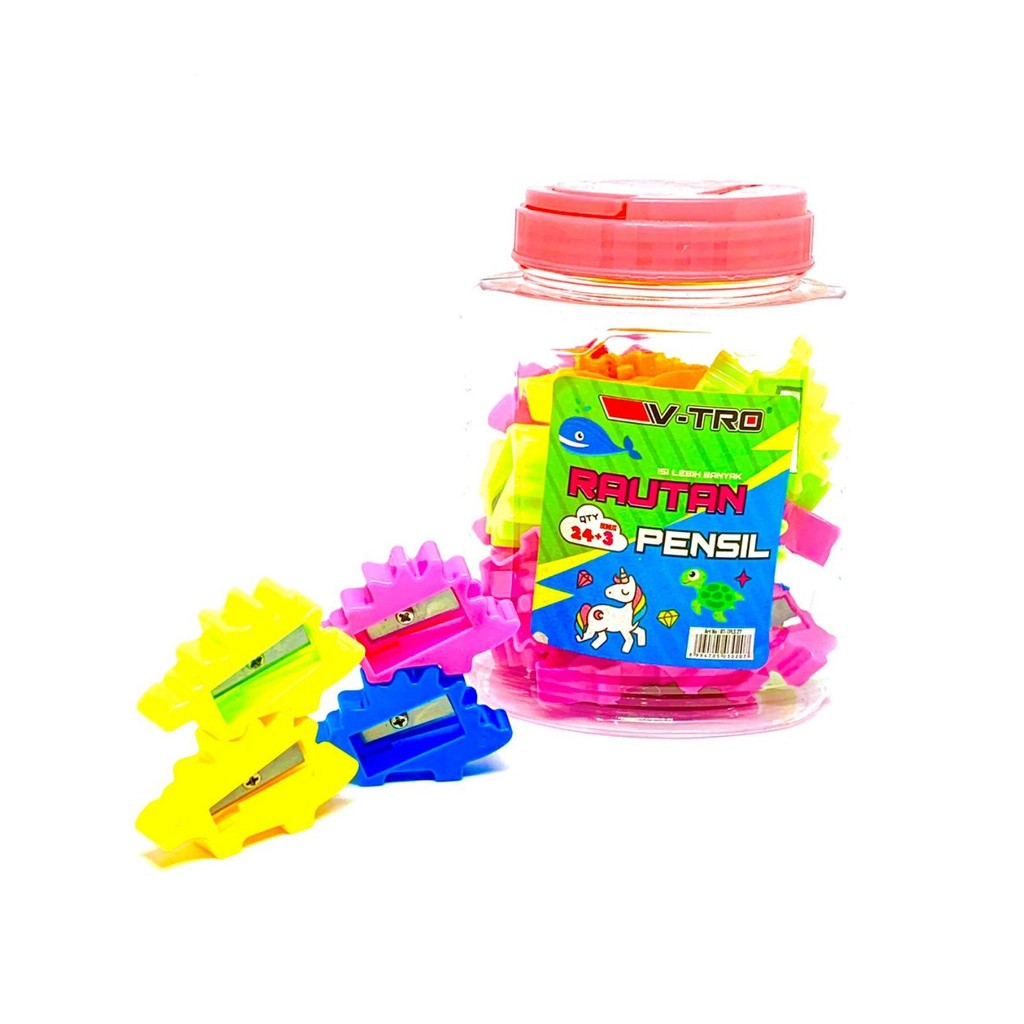 

HARGA PER TOPLES/PACK Serutan Ongotan Rautan Pensil Toples Motif Karakter Lucu