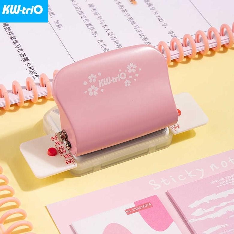 

Kw-Trio PINK / UNGU 99H9 Buku Catatan 6 Lubang Pelubang Bulat Mesin Pelubang Standar A4 A5 B5