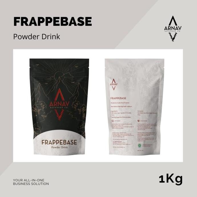 

baru bubuk minuman frappe base 1kg arnav - serbuk dasar minuman frappe cafe