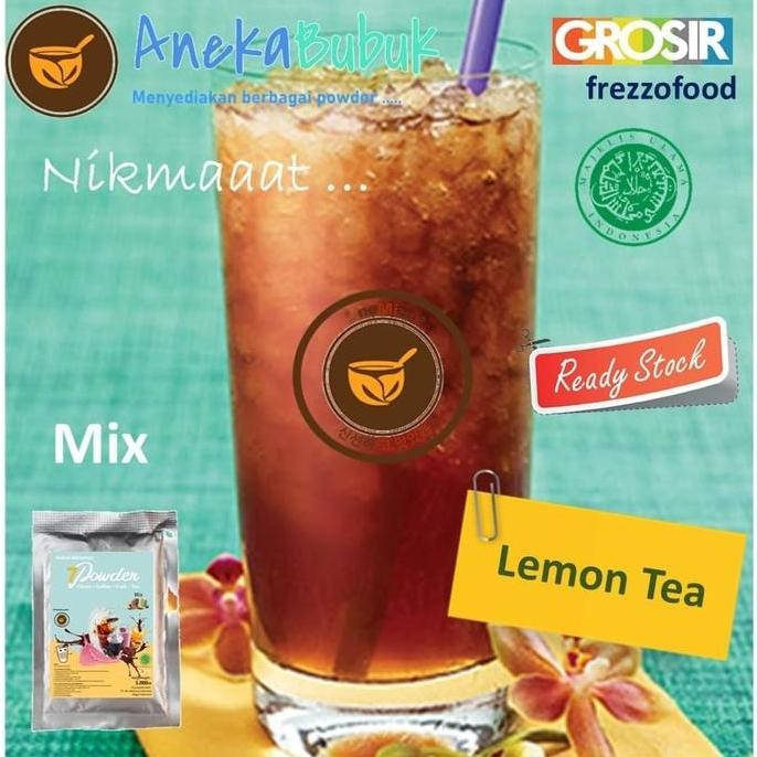

baru bubuk minuman 7 powder lemon tea mix 1kg - serbuk teh instan kekinian