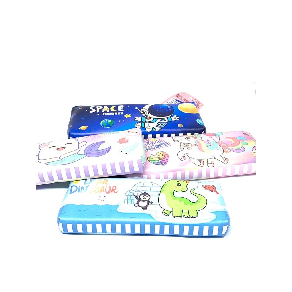 

Pouch semi kulit / Kotak pensil serbaguna motif lucu2 XIAOLINGJING DB-180-27/180-C