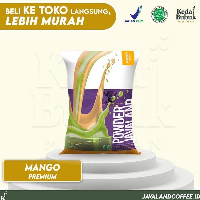

baru bubuk minuman mango premium 1kg - powder drink rasa mangga kekinian