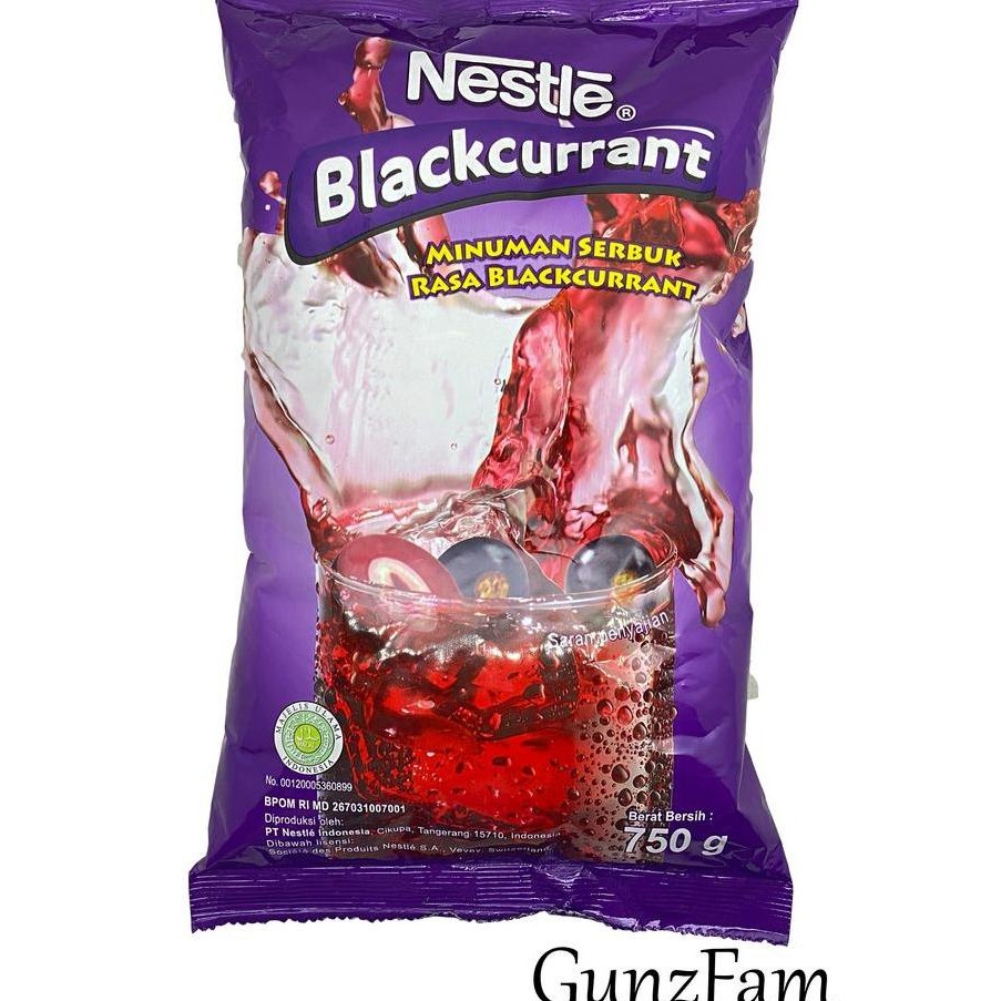 

baru nestle bubuk blackcurrant 750g - minuman serbuk rasa anggur profesional