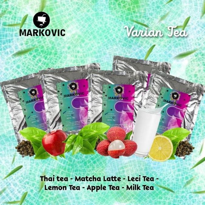 

baru bubuk minuman teh markovic 1kg - powder drink varian teh untuk usaha