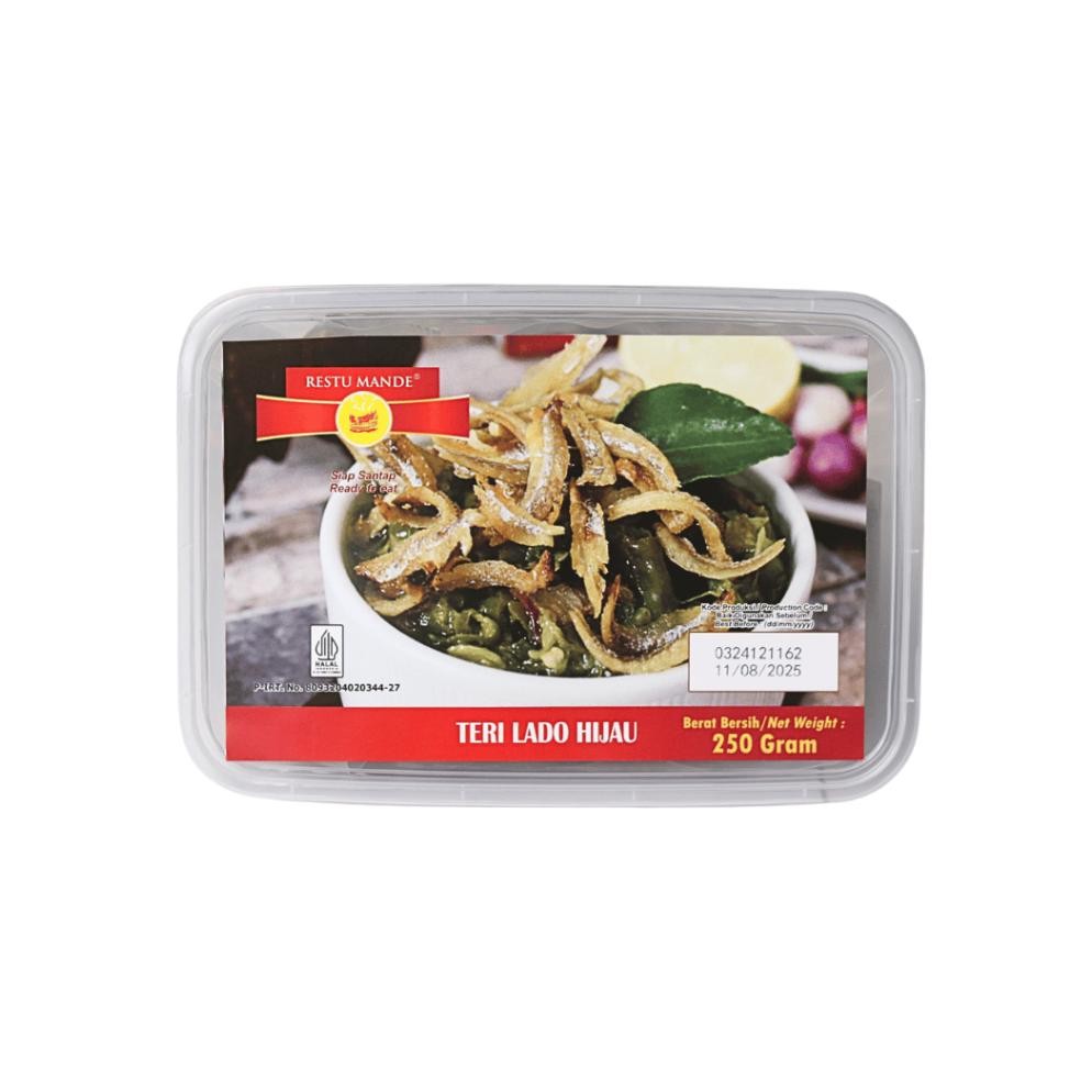 

Restu Mande [LAUKPAUK] Teri Lado Hijau Kemasan Vakum 250gr