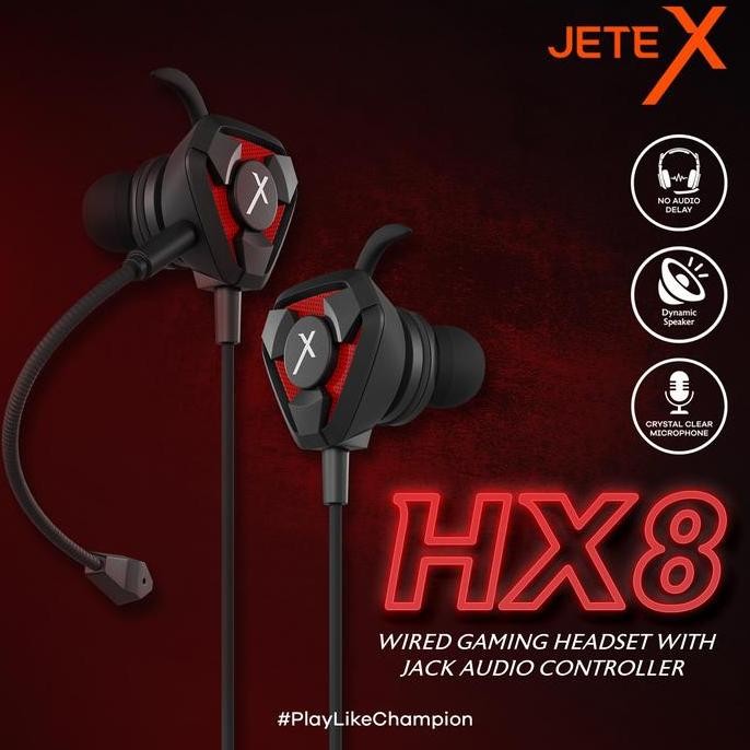 Jetex Hx8 Headset Gaming - Mic Stereo Garansi 2 Tahun