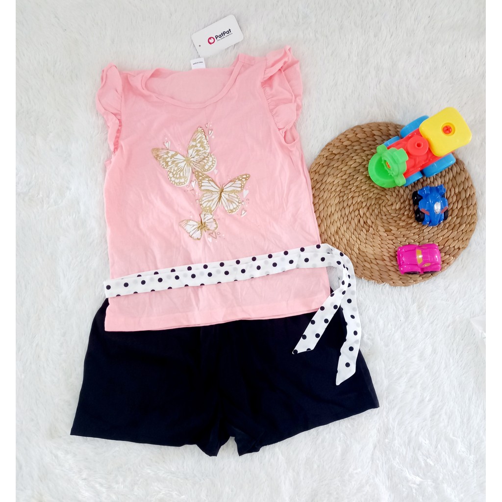 Kaos PatPat Kupu-kupu Pink
