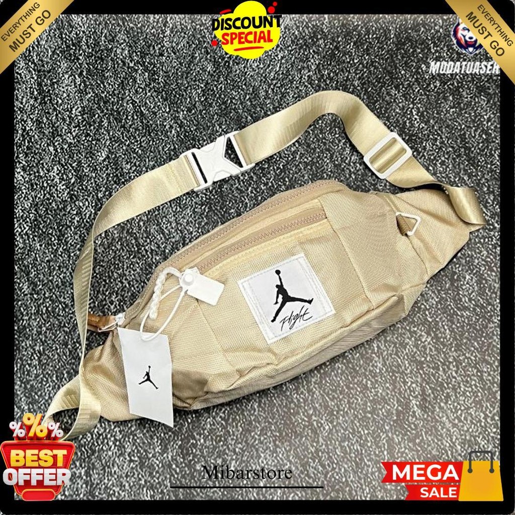 Air Jordan Flight Reverse Waistbag / Tas Pinggang Jordan /  Tas Selempang  / Slingbag / Tas Kuliah /