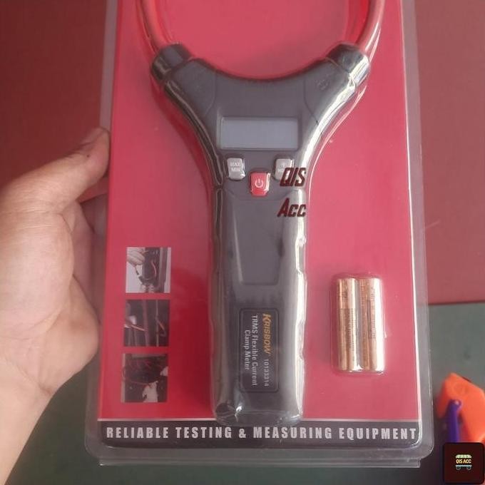 KRISBOW Jaw Clamp Meter Fleksibel Alat Ukur Arus Listrik 3000 Ampere