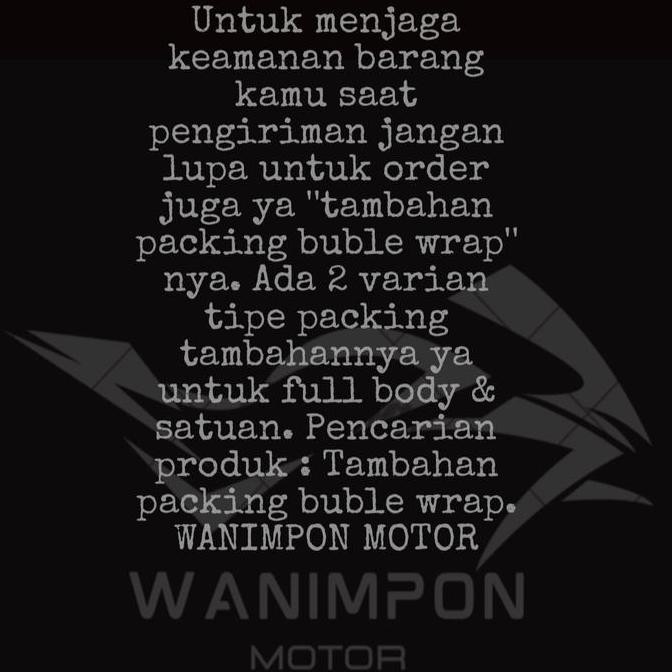 COVER BODY DEPAN SET MIKA LAMPU HONDA VARIO 110 FI LED MERAH MAROON