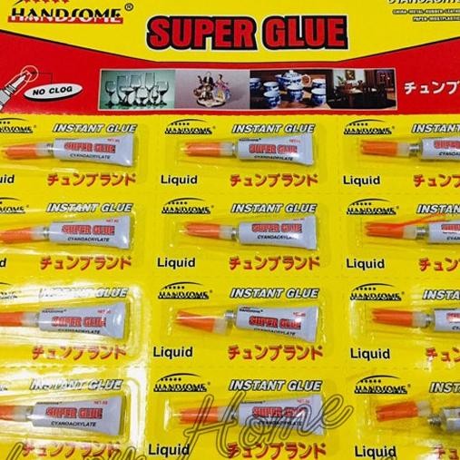

PROMO LEM SETAN-1 Pack + 1 Pack Lem Korea Handsome Super Power Glue BPG78 [Total 2 Packs isi 24 Pcs]