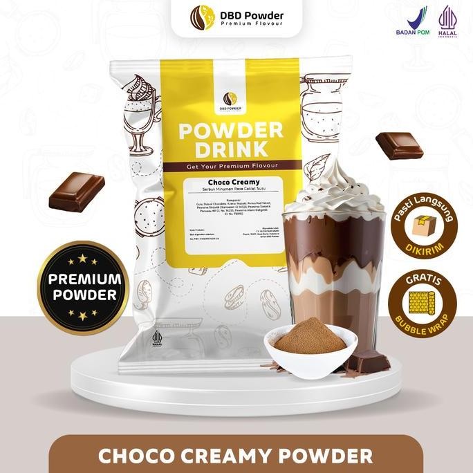

baru bubuk minuman choco creamy 1kg - serbuk coklat creamy premium