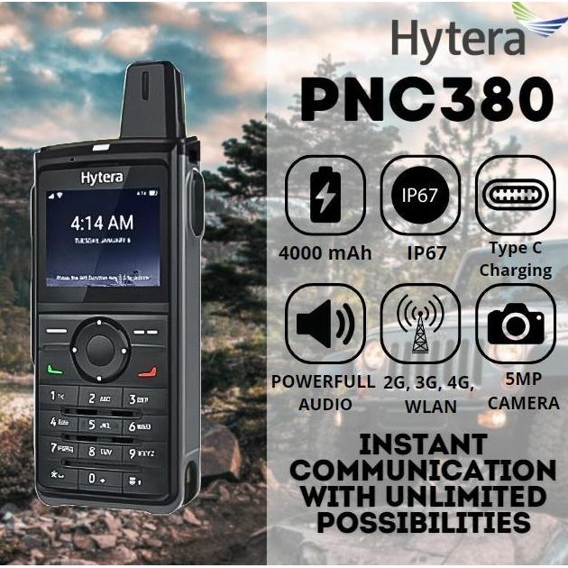 BARU HT HYTERA PNC380 PRO HT POC WIFI GPS NFC IP67 ANDROID WALKIE TALKIE SHOPEE