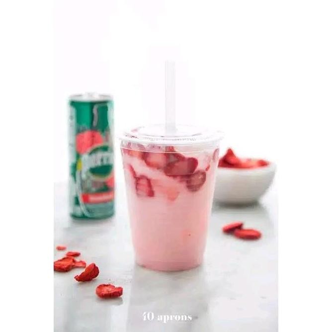 

baru bubuk minuman strawberry premium 1kg - smoothies rasa stroberi segar