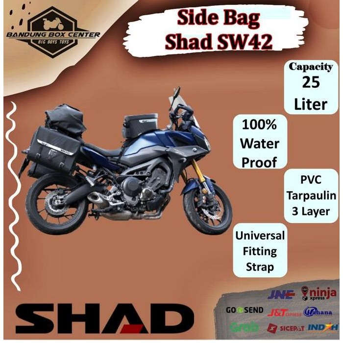 Saddle Bag Shad SW42 SideBag Side Bags Tas Samping Motor Shad SW 42