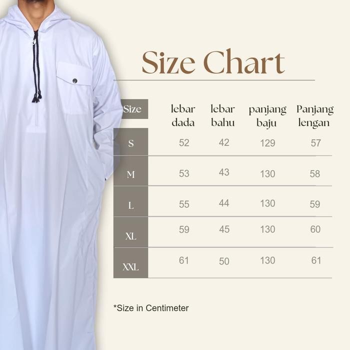 Gki Baju Jubah Gamis Hoodie Tudung Pria Dewasa Hamada Matt Katun Minyak