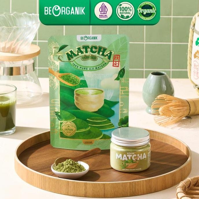

baru bubuk matcha murni beorganik 100gr - pure matcha powder organik jepang uji grade