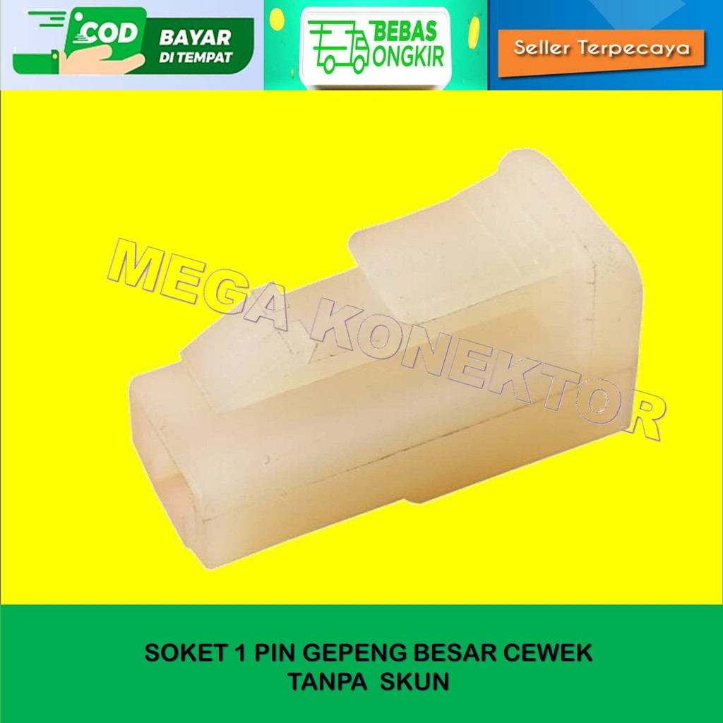 Soket Kabel 1 Pin Besar Buat Motor Mobil Female Kosongan / Soket Kabel /Soket Kabel/ Soket Kabel
