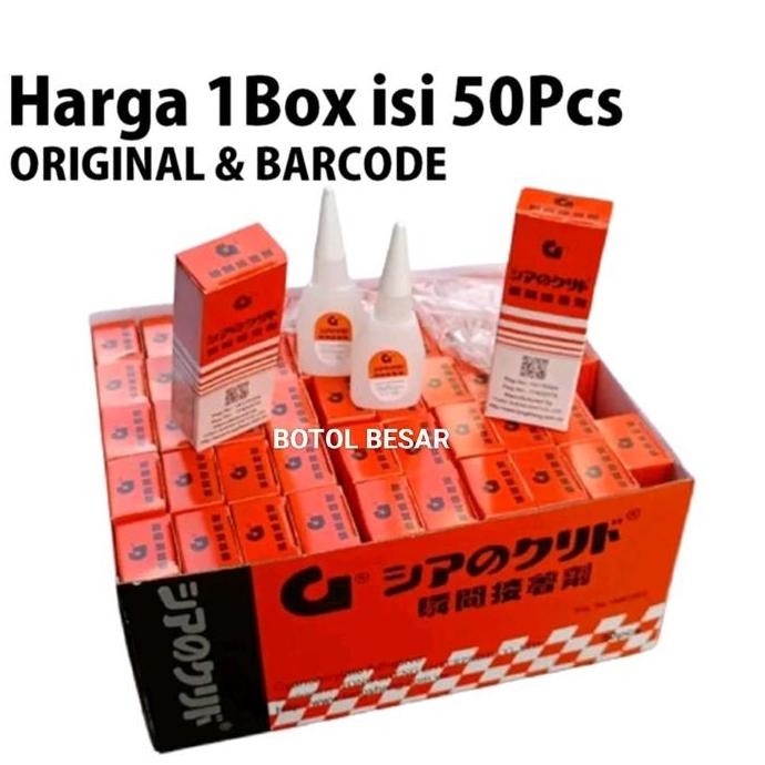

Produk Baru!! Lem G Korea Original Power Glue 1 Box Isi 50pcs Lem Super Kuat