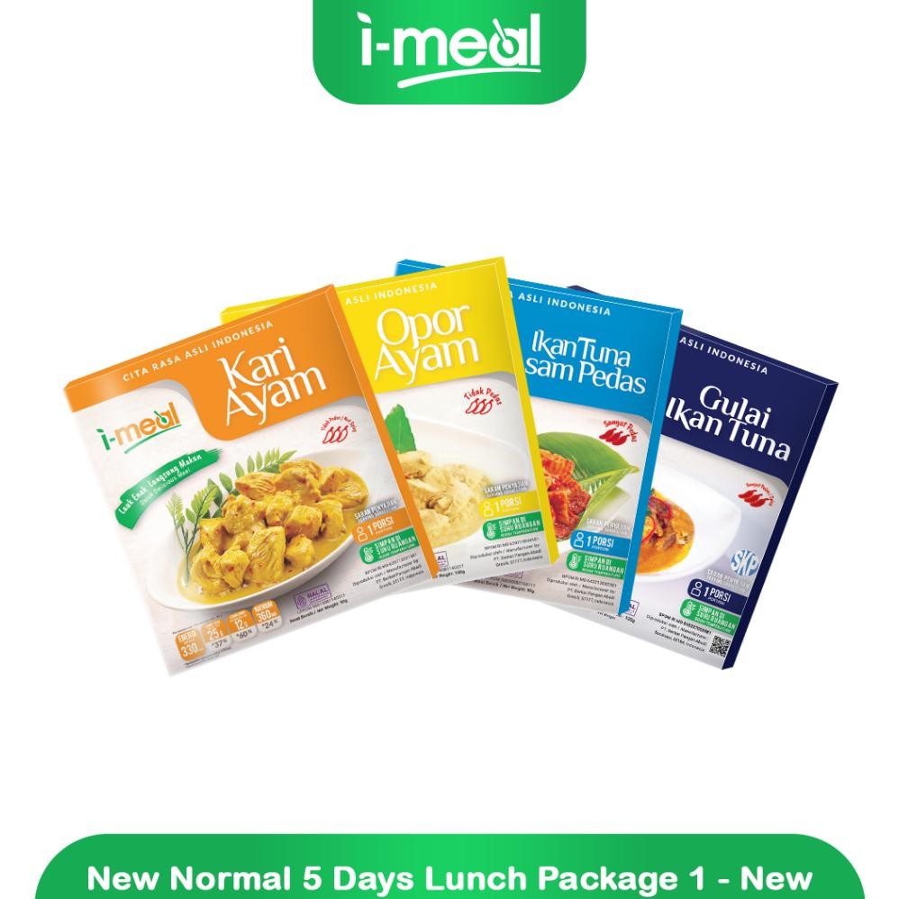 

Paket I-Meal Gulai Ikan Tuna + Tuna Asam Pedas + Kari Ayam dan Opor ayam
