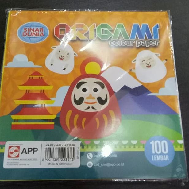 

Kertas Lipat Gami Sidu Besar 16 X 16 Cm 100 Lembar 1Pak