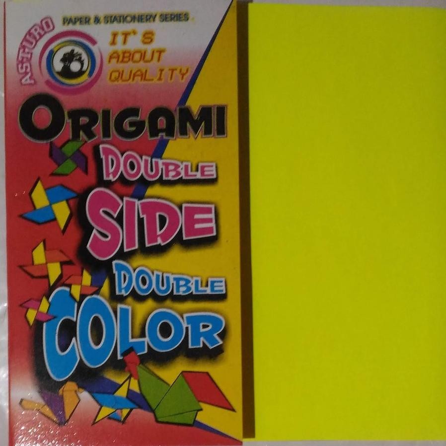 

Kertas Gami Asturo Lipat Warna Bolak Balik Double Face Side 16X16 Bagus Ready Sto