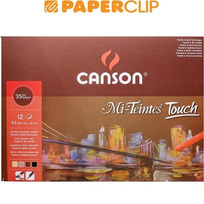 

TERLARIS - KERTAS / PAPER PAD CANSON MI-TEINTES TOUCH 12S A3 350G