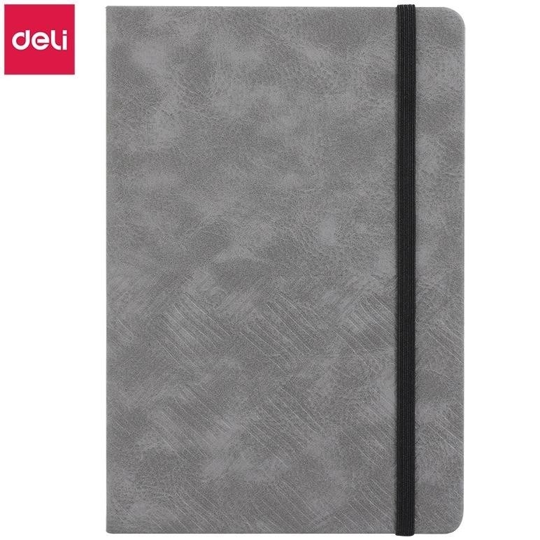 

[Promo..!!! Deli Leather Cover Notebook / Buku Catatan / Agenda Sampul Kulit A5 80 96 Lembar 70Gsm Hard Cover En111L En12Xl En132L Ter-98