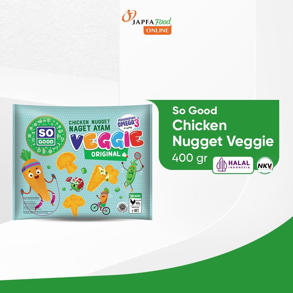So Good Chicken Nugget Veggie / Naget Ayam Veggie 400gr