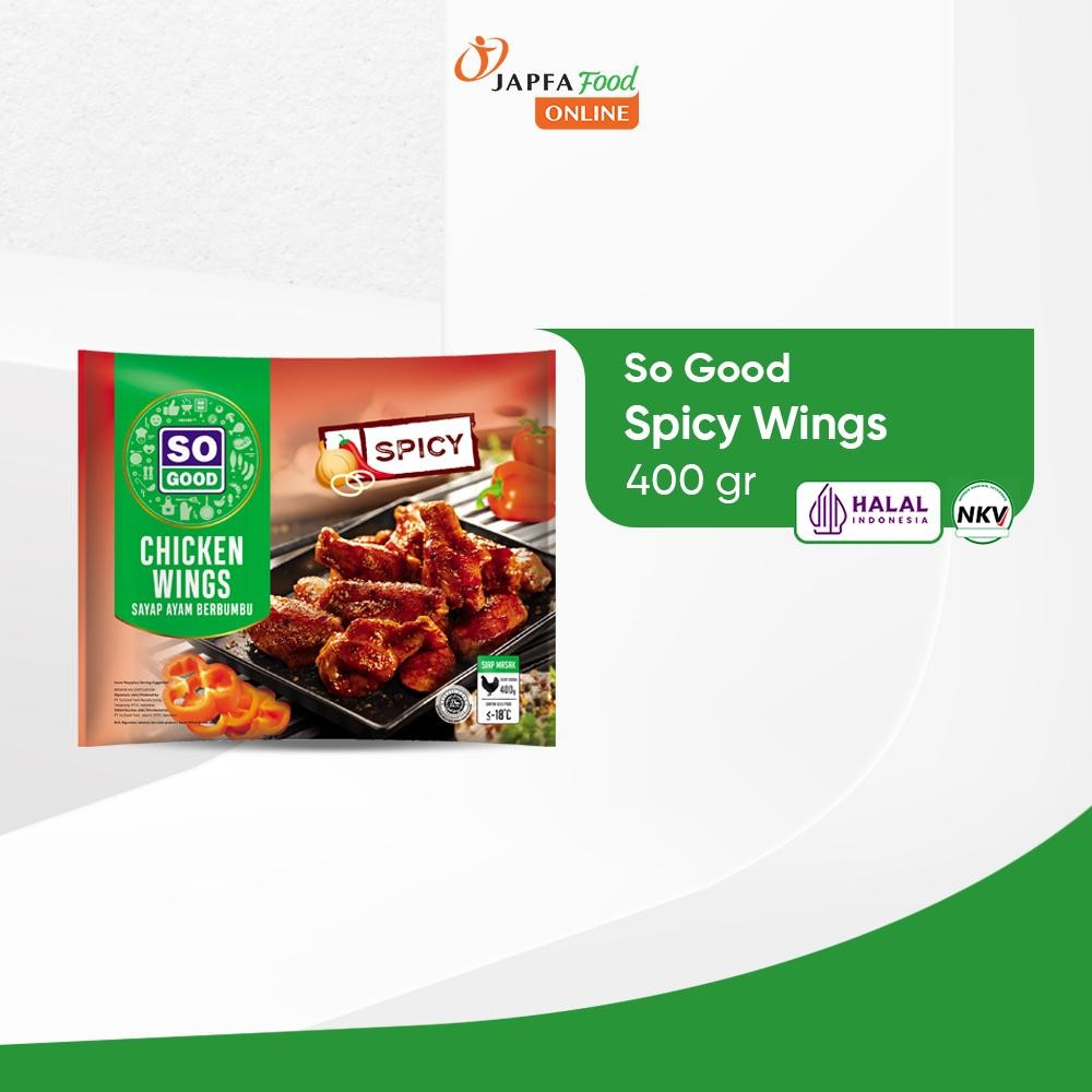 

So Good Spicy Wings / Sayap Ayam Berbumbu 400gr