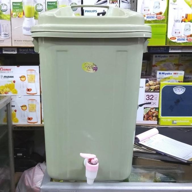 BARU TONG KRAN AIR PORTABLE 20L ABU-ABU TEMPAT CUCI TANGAN OUTDOOR EMBER KERAN
