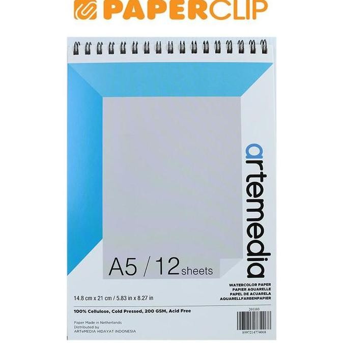 

Sale Buku Gambar Watercolor Artemedia A5 200Gsm 12S 201103
